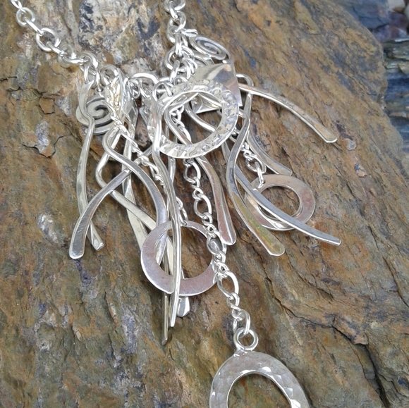 Sterling Silver Wow! STATEMENT NECKLACE - Picture 2 of 10